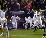 Celebration after Curtis's Homerun.
